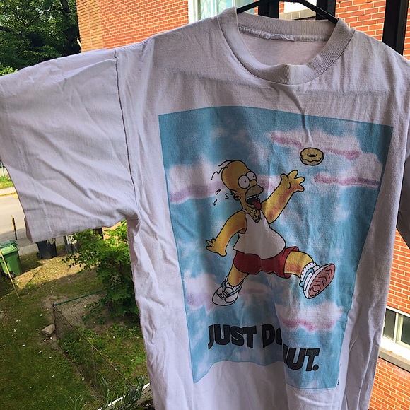Homer Simpson “just donut” vintage t shirt - Picture 2 of 4